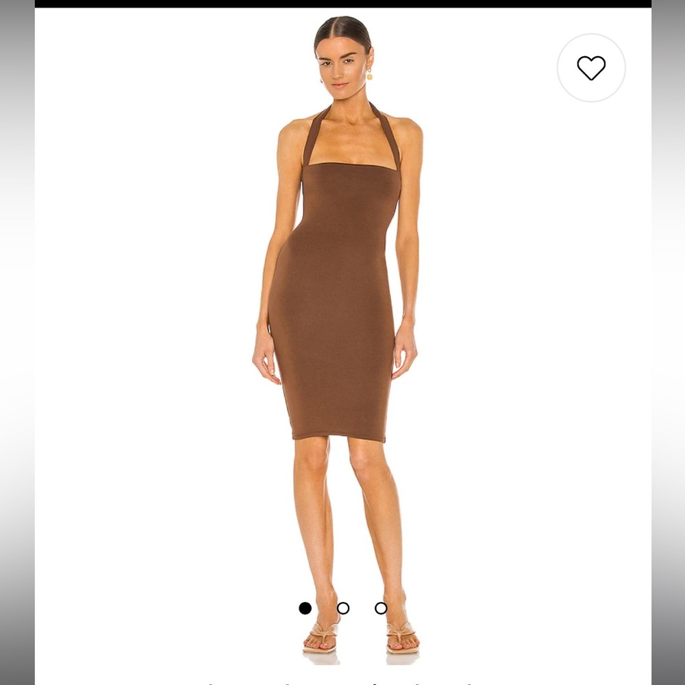 Halterneck Dress in Chocolate 🍫